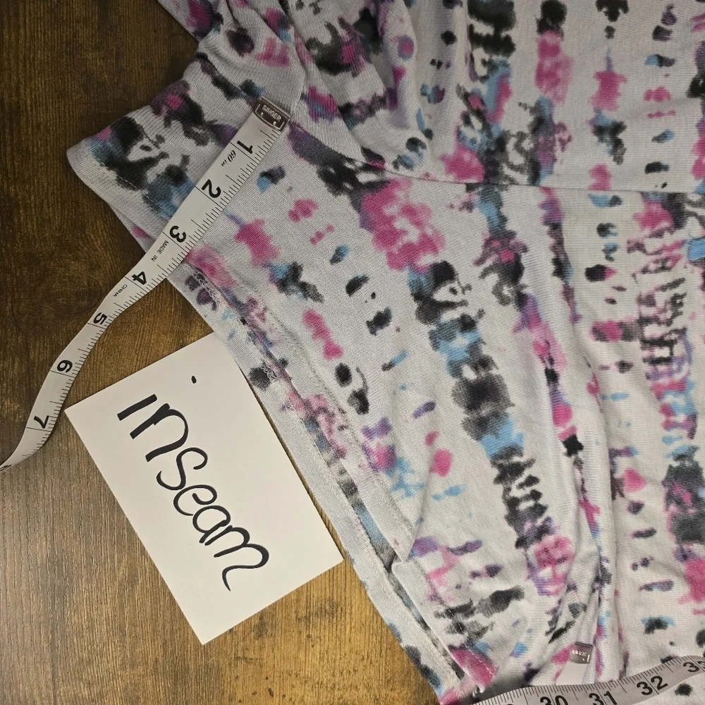 Secret Treasure Tie-Dye Lounge Shorts Womens Plus Size 2X